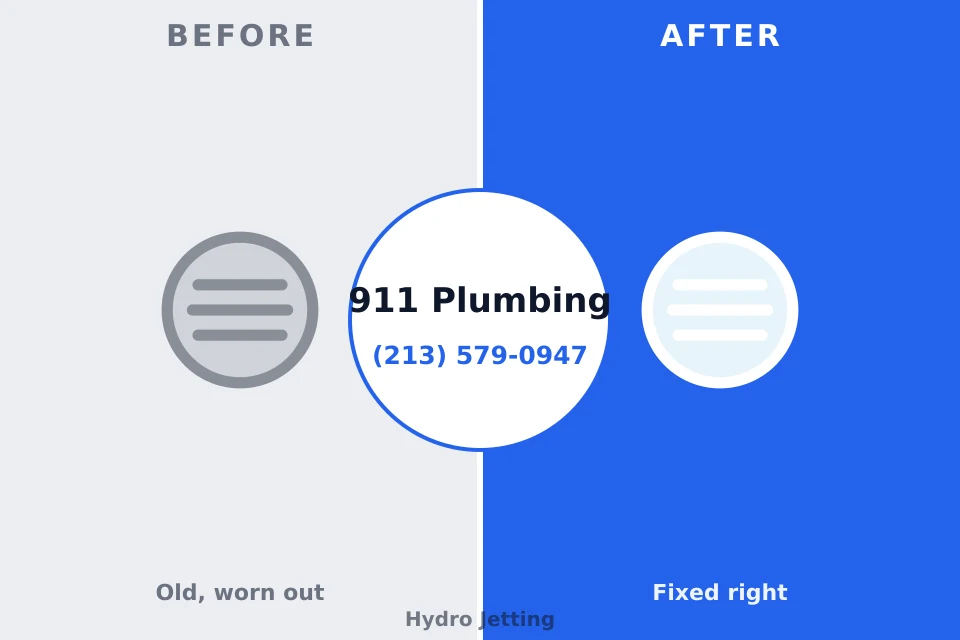 Before and after: plumbing repair Omaha, TX